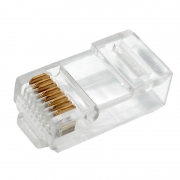 Разъем сетевой LAN на кабель штекер 8Р8С (RJ-45) под обжим (уп.2шт) Rexant 06-0081-A2 06-0081-A2