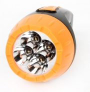Фонарь аккумуляторный LED3804 4LED аккум. SLA 220В пластик. черн./желт. (кор.) Ultraflash 9215 9215