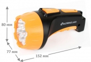 Фонарь аккумуляторный LED3807 7LED 2 режима аккум. SLA 220В пластик. черн./желт. (кор.) Ultraflash 9216 9216