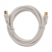 Шнур TV Plug - TV Jack 3м бел. Rexant 18-0004 18-0004