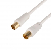 Шнур TV Plug - TV Jack 3м бел. Rexant 18-0004 18-0004