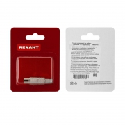 Разъем антенный на кабель штекер-TV никель с пружиной (блист.) Rexant 06-0016-A 06-0016-A