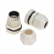 Ввод кабельный PG-16 (10-14мм) сер. комплект (уп.2шт) Rexant 07-8016-A2 07-8016-A2