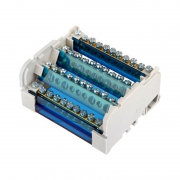 Шина на DIN-рейку в корпусе (кросс-модуль) 4х11 Rexant 11-2304-11 11-2304-11