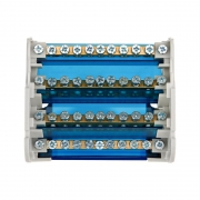Шина на DIN-рейку в корпусе (кросс-модуль) 4х11 Rexant 11-2304-11 11-2304-11