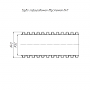 Труба гофрированная двустенная ПНД гибкая d40мм с протяжкой SN29 450 красн. (уп.50м) Промрукав PR15.0253 PR15.0253