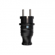 Вилка прямая влагозащ. с/з 16А IP44 каучук Rexant 111-001 111-001