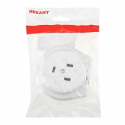 Розетка РШ для электрической плиты 32А 250В 2Р+РЕ (СУ) бел. Rexant 11-8985 2588050