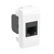 Розетка компьютерная 1-м СП 1мод. Brava RJ45 кат.5E разъем Hyperline бел. DKC 76654B 76654B