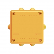 Коробка ответвительная FS 100х100х50мм 4р 450В 6А 4кв.мм с каб. вводами и клеммн. IP55 пластик. DKC FSB11404 FSB11404