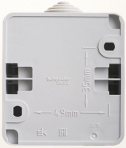 Выключатель 2-кл. ОП Этюд 10А IP44 10AX сер. SE BA10-042C BA10-042C