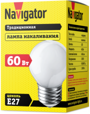 Лампа накаливания 94 313 NI-C-60-230-E27-FR Navigator 94313 94313