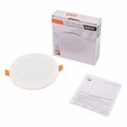 Светильник светодиодный PLED DL7 WH Downlight 10Вт 4000К 120х26мм IP54 ДВО встраив. Pro JazzWay 5042520 5042520