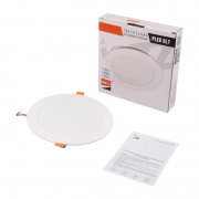Светильник светодиодный PLED DL7 WH Downlight 18Вт 4000К 170х26мм IP54 ДВО встраив. Pro JazzWay 5046658 5046658