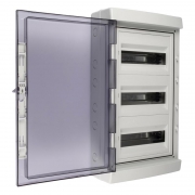 Бокс модульный накладной PDB/W 4036 GR (ЩРН-ПГ-36) IP65 пластик. Pro JazzWay 5072169 5072169
