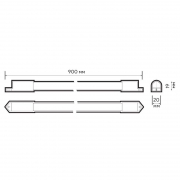Светильник светодиодный PLED T4i 900 12Вт 4000К IP65 ДСП ДПО JazzWay 5047556 5047556