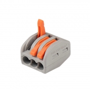 Клемма монтажная рычажного соединения PTC-3P 222-413 BL/10 450В 32А 0.08-2.5(4.0)кв.мм JazzWay 5050730 5050730