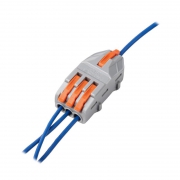 Клемма монтажная СМК PTC-1P 4213 BL/3 450В 32А 0.08-2.5(4.0)кв.мм JazzWay 5073746 5073746