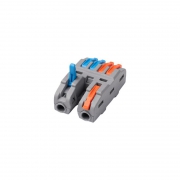 Клемма монтажная СМК PTC-2P 4224 BL/2 450В 32А 0.08-2.5(4.0)кв.мм JazzWay 5073760 5073760