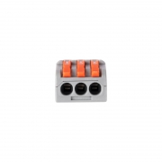 Клемма монтажная СМК PTC-3P 4233 BL/3 450В 32А 0.08-2.5(4.0)кв.мм JazzWay 5073708 5073708