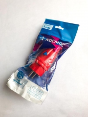 Вилка прямая 16А IP44 красн. КОСМОС VKsm-Z-IP(R)16A VKsm-Z-IP(R)16A