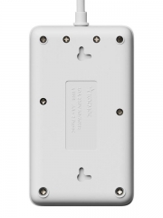Удлинитель с сетевым фильтром 3х5м 10А 4USB + 2USBC 2500Вт ПВС 3х1 прямоуг. бел. КОСМОС FKsmPR-5m-3g(W)USB FKsmPR-5m-3g(W)USB