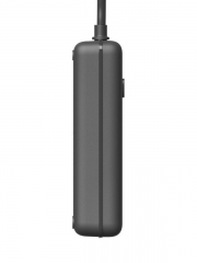Удлинитель с сетевым фильтром 3х3м 10А 4USB + 2USBC 2500Вт ПВС 3х1 прямоуг. черн. КОСМОС FKsm3m-3gPF(B)USB FKsm3m-3gPF(B)USB