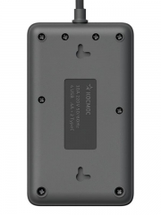Удлинитель с сетевым фильтром 3х1.5м 10А 4USB + 2USBC 2500Вт ПВС 3х1 прямоуг. черн. КОСМОС FKsm1.5m-3gPF(B)USB FKsm1.5m-3gPF(B)USB