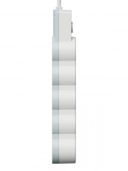 Удлинитель 3х1.5м с заземл. 10А IP20 USB 2500Вт 220В ПВС 3х1 с выкл. бел. КОСМОС YKsm1.5m4g-Z-VU10А-W YKsm1.5m4g-Z-VU10A-W