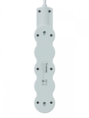 Удлинитель 3х1.5м с заземл. 10А IP20 USB 2500Вт 220В ПВС 3х1 с выкл. бел. КОСМОС YKsm1.5m4g-Z-VU10А-W YKsm1.5m4g-Z-VU10A-W