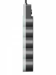 Удлинитель 3х5м с заземл. 10А IP20 USB 2500Вт 220В ПВС 3х1 с выкл. черн. КОСМОС YKsm5m4g-Z-VU10А-B YKsm5m4g-Z-VU10A-B