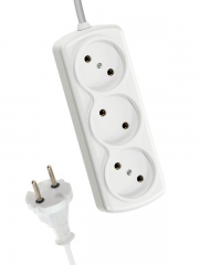 Удлинитель 3х3м 6А IP20 ПВС 2х0.75 КОСМОС YKsm3m-3g(6A)S YKsm3m-3g(6A)S