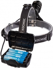 Фонарь налобный аккум. 10Вт Laser LED/Li-ion18650 3х1200мА.ч алюм. КОСМОС (KOC854Lit) KOC854Lit