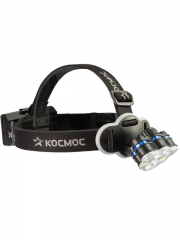 Фонарь налобный 2х4Вт T6 2х2Вт XPE 2x2Вт COB /Li-ion 2х1200мА.ч ABS пластик КОСМОС (KOC852Lit) KOC852Lit