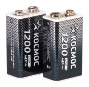 Аккумулятор крона Li-ion 9В 1200мВт.ч (блист.1шт) КОСМОС KOCLi9V1200mAh1BL KOCLi9V1200mAh1BL