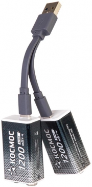 Аккумулятор крона Li-ion 9В 1200мВт.ч (блист.1шт) КОСМОС KOCLi9V1200mAh1BL KOCLi9V1200mAh1BL