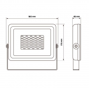 Прожектор светодиодный PFL-SC-SMD-50Вт 6500К IP65 (матовое стекло) JazzWay 5001435 5001435