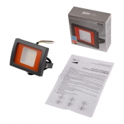 Прожектор светодиодный PFL-SC 10Вт 6500К IP65 190-260В ДО закален. матов. стекло JazzWay 5004863 5004863
