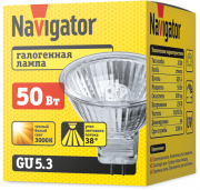 Лампа галогенная 94 206 JCDR 50Вт GU5.3 230В 2000h Navigator 13925 94206