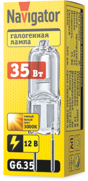 Лампа галогенная 94 211 JC 35Вт clear G6.35 12В 2000h Navigator 94211 94211