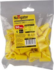 Соединитель проводов СИЗ-4 3.5-11.0 жел. NSC-4-Y (уп.50шт) Navigator 71138 71138