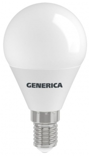 Лампа светодиодная G45 10Вт шар 6500К E14 230В GENERICA LL-G45-10-230-65-E14-G LL-G45-10-230-65-E14-G