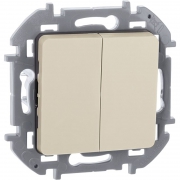 Выключатель 2-кл. Inspiria 10А IP20 250В 10AX механизм сл. кость Leg 673621 673621