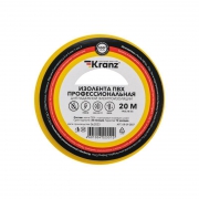 Изолента ПВХ профессиональная 0.18х19мм 20м желт./зел. (уп.10шт) Kranz KR-09-2807 KR-09-2807