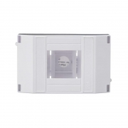 Корпус пластиковый навес. 2-4мод. IP30 бел. DEKraft 31031DEK 31031DEK