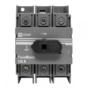 Рубильник 3п 125A c рукояткой управления для прямой установки TwinBlock EKF tb-125-3p-f tb-125-3p-f