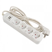 Удлинитель 4х5м 16А IP20 Эксперт 3.5кВт 2хUSB 2.1А ПВС 3х1 PROxima EKF UBA16-2USB-4-05i UBA16-2USB-4-05i