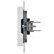 Заглушка BRITE МЗ10-БрАБ с суппортом механизм арктич. бел. IEK BR-PL10-K91 BR-PL10-K91