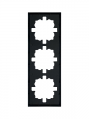 Рамка 3-мест. горизонт. ZIMA черн. бархат LEZARD 704-4200-148 704-4200-148