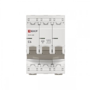 Выключатель автоматический модульный 3п C 6А 4.5кА ВА 47-63N PROxima EKF M634306C M634306C